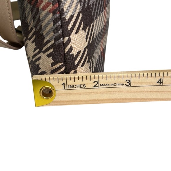 Spartina 449 Genuine Leather & Natural Linen Daufuskie Island Crossbody Bag - Picture 16 of 16